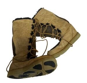Ugg Whitley Moccasin Boots - Brown - Size 8